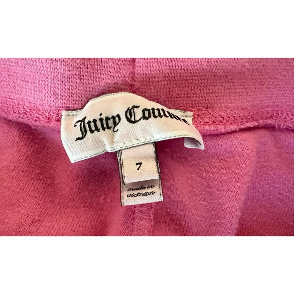 Girl’s Juicy Couture Velour Pants, Sz:7